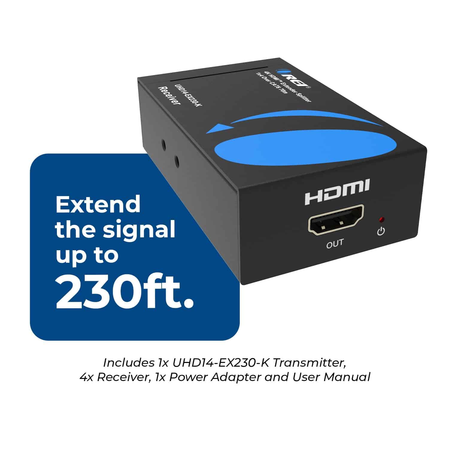 Splitter Extensor HDMI 4K 1x4 OREI, Múltiple sobre un solo - Image 4