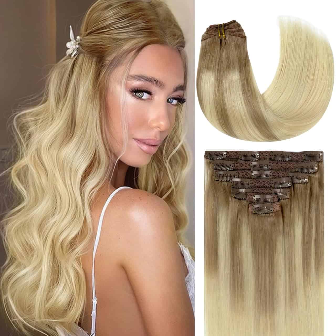Extensiones de Cabello Natural Lacer Clip en Cabello Humano
