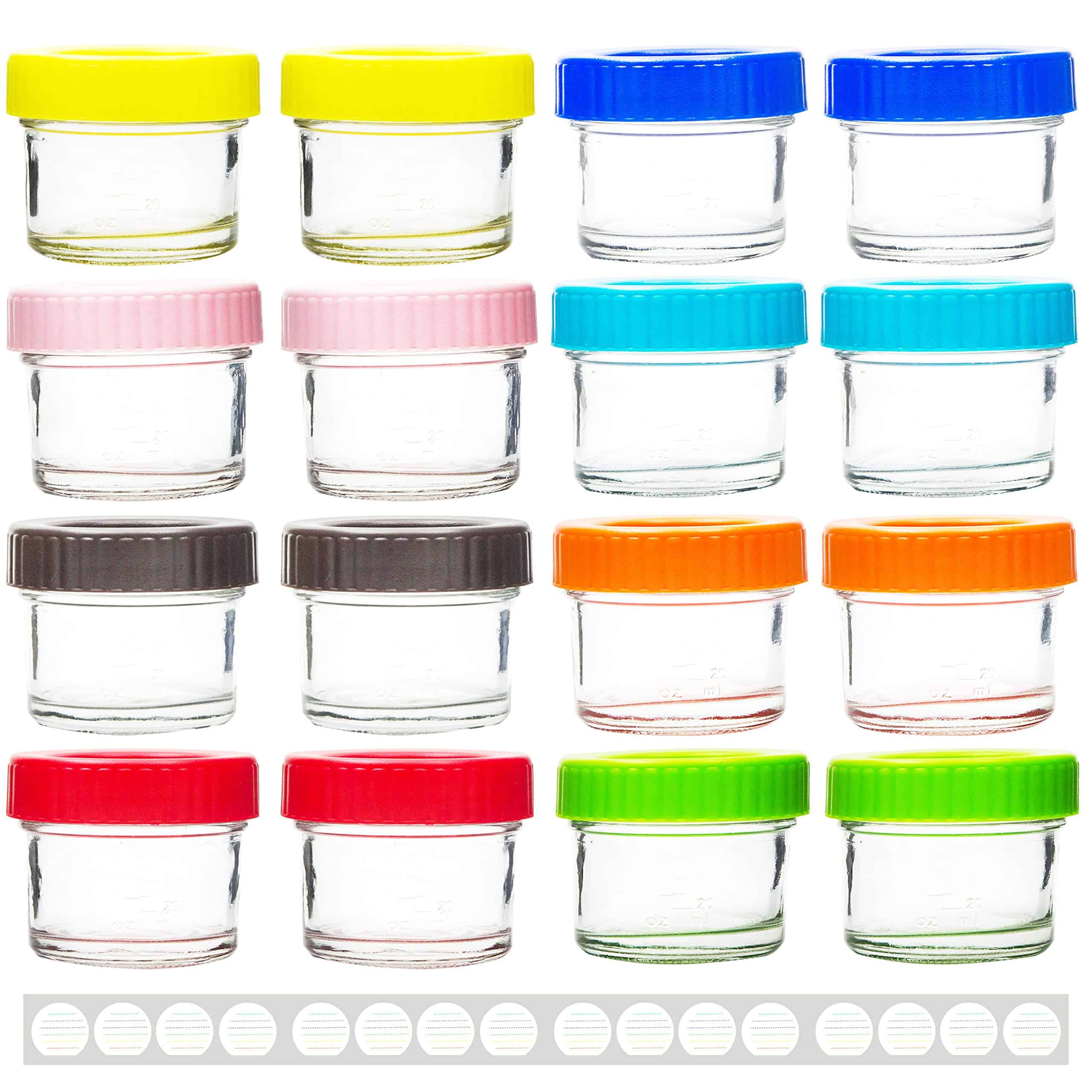 Youngever Glass Baby Food Storage, 16 Juegos de