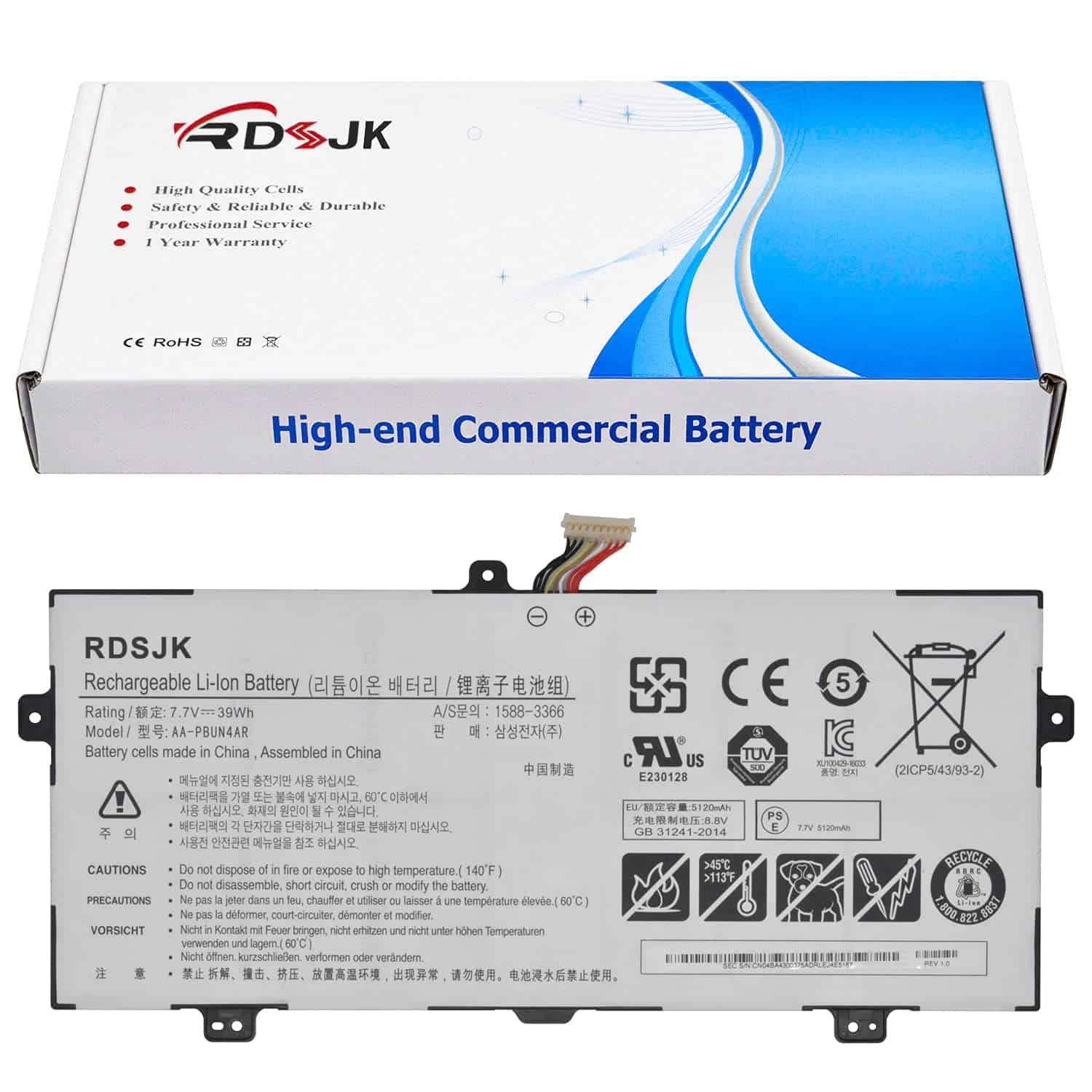 Batería para Laptop AA-PBUN4AR para Samsung ATIV Book 9