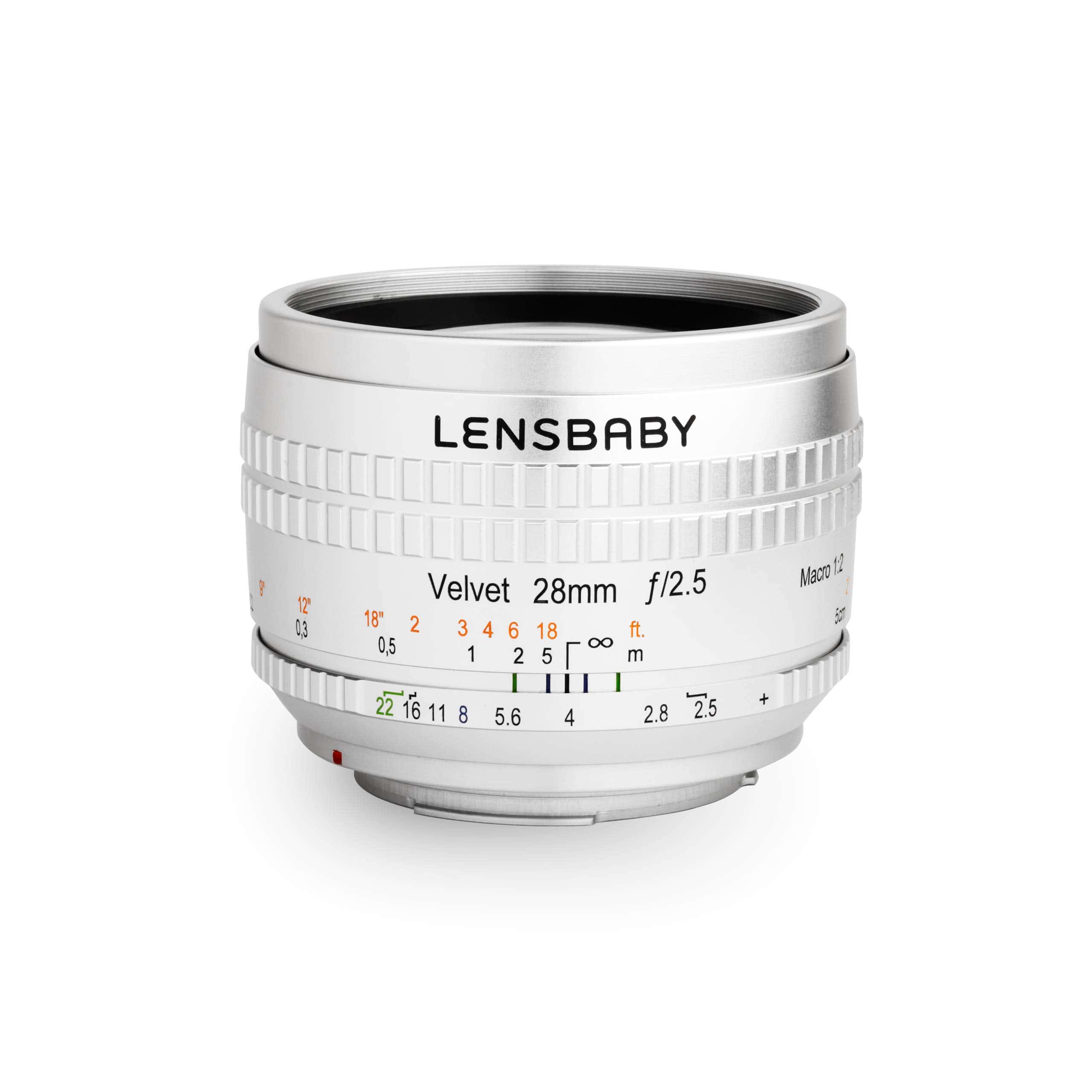 Lensbaby Velvet 28 para Micro 4/3 (Plata)
