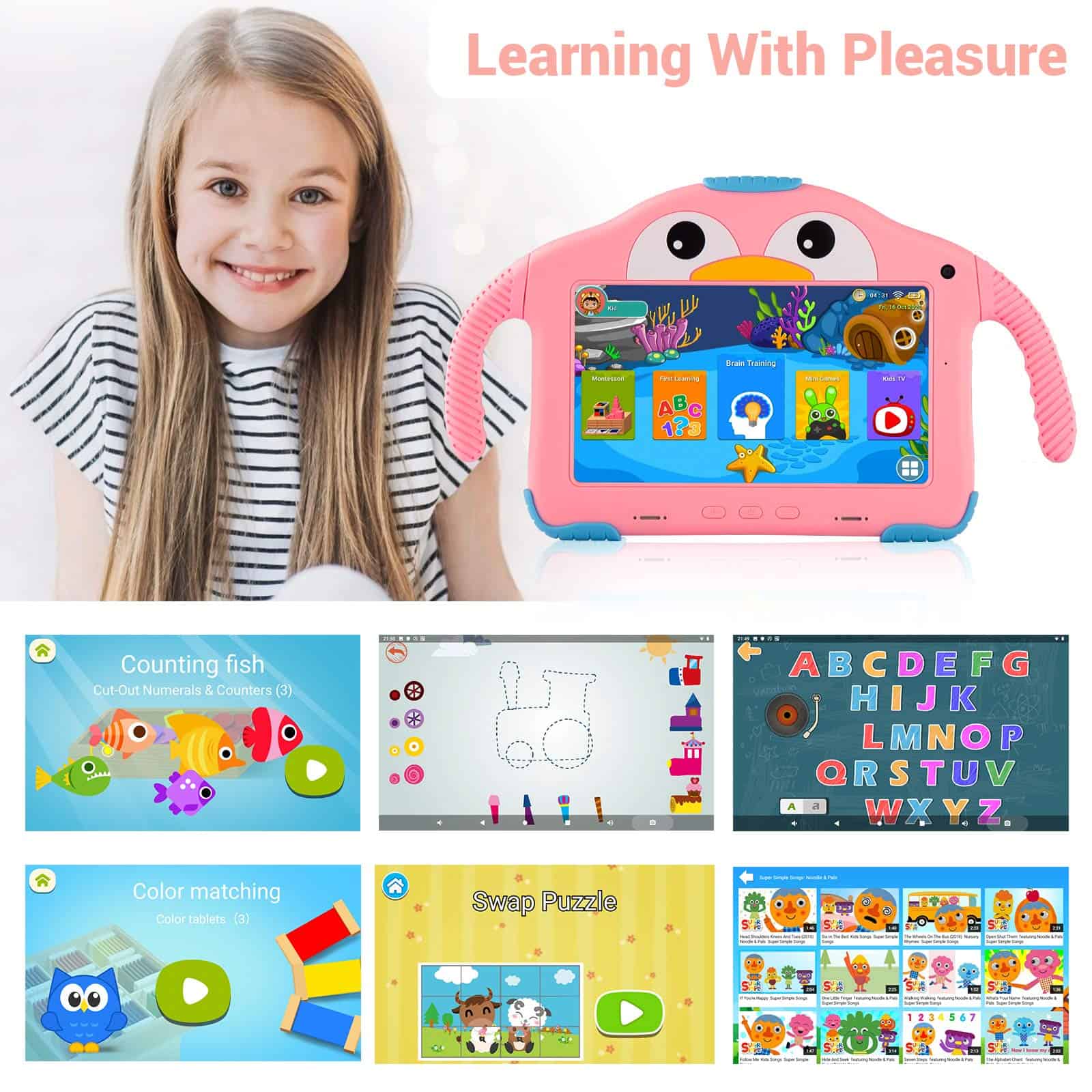Tablet para Niños Tablet Android Tablet para Niños con WiFi - Image 3