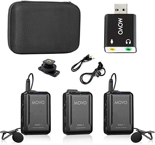 Sistema de Micrófonos Movo WMX-1-DUO USB 2.4GHz Cable TRRS