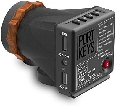 Visor electrónico Portkeys LEYE 4K HDMI LCD de 2.4" -Negro
