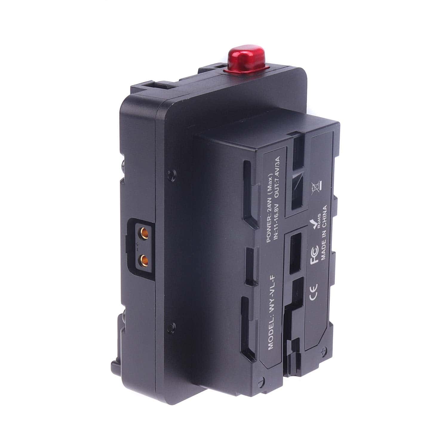 Placa de batería en V-Lock a NP-F adaptador de batería para