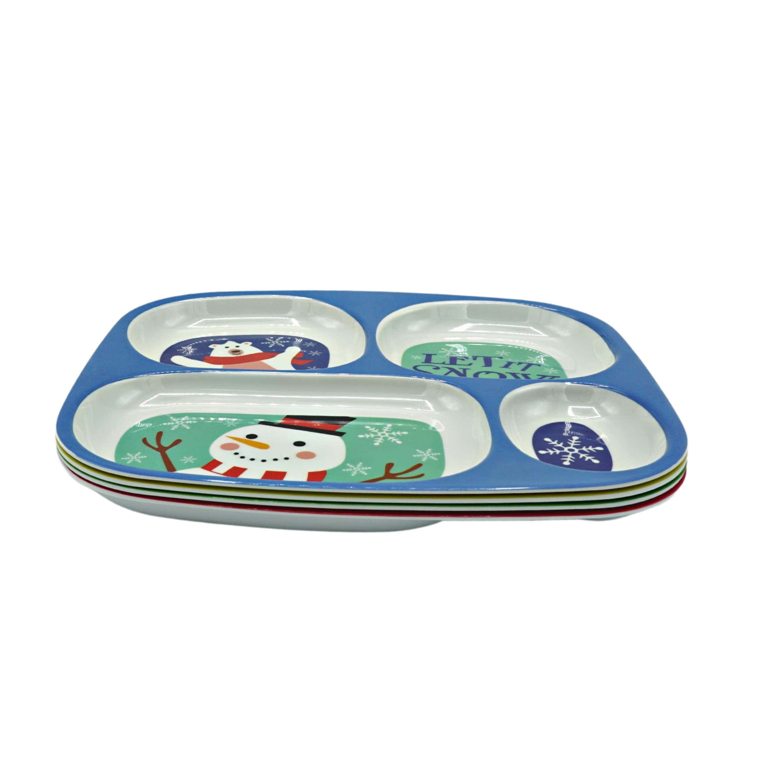 Platos Divididos de Navidad 4E's Novelty Para Niños (Set de - Image 5