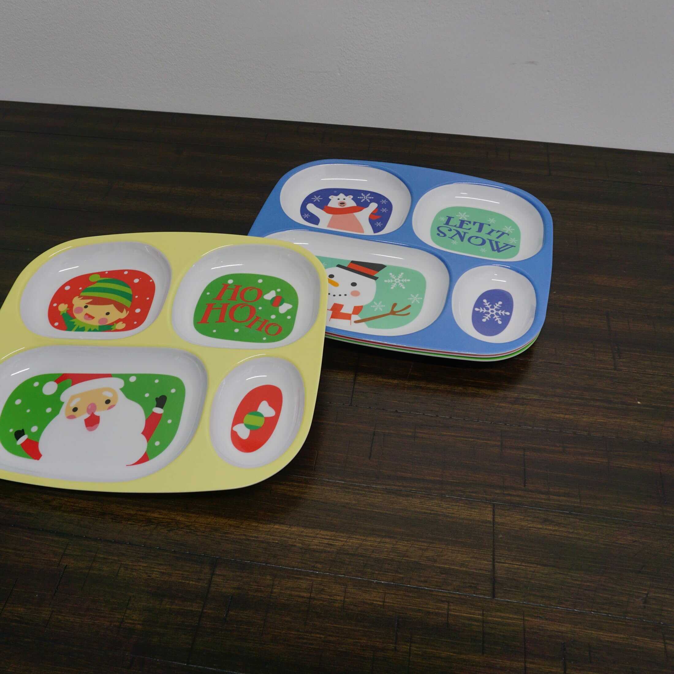 Platos Divididos de Navidad 4E's Novelty Para Niños (Set de - Image 7