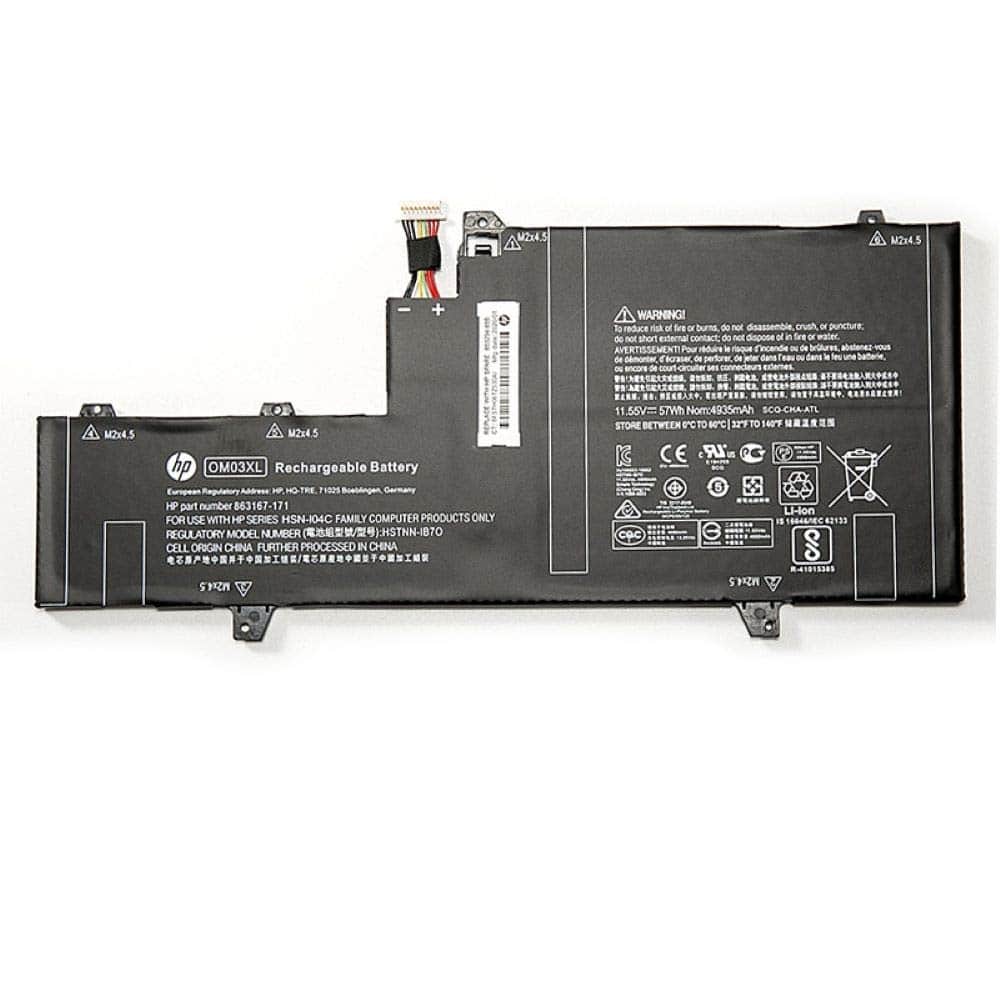 Batería de laptop HP OM03XL reemplazable para la serie HP