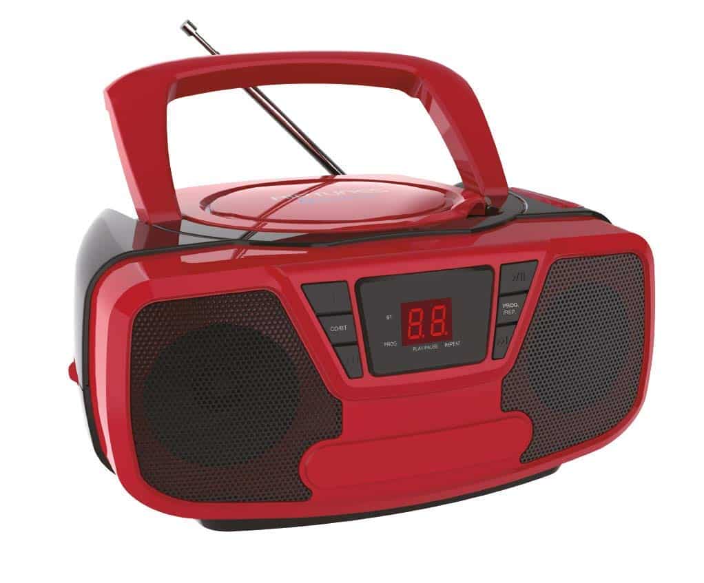 Reproductor de CD portátil Riptunes Boombox - Radio AM/FM,