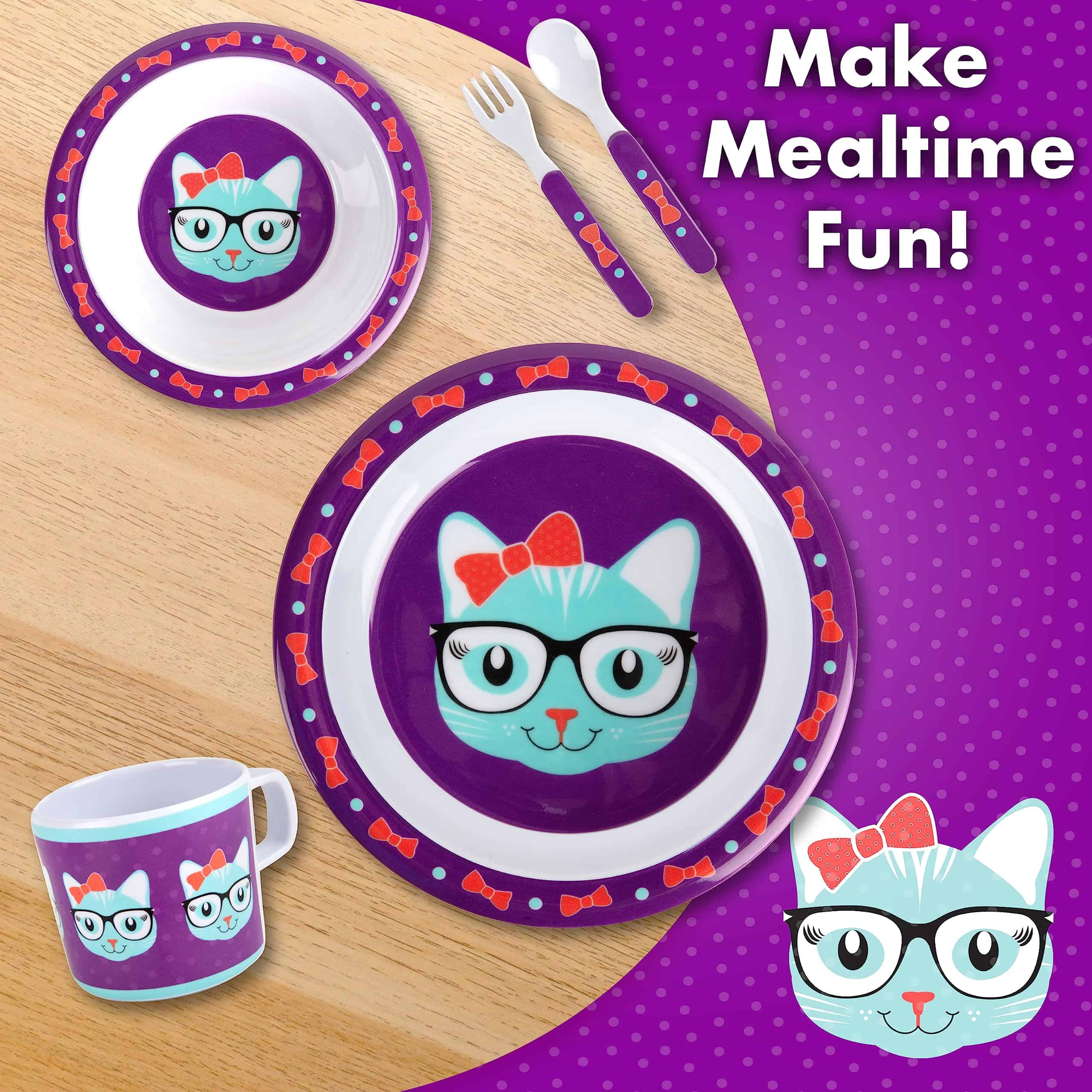 Juego de 5 piezas para comer para bebés y niños - Incluye - Image 6