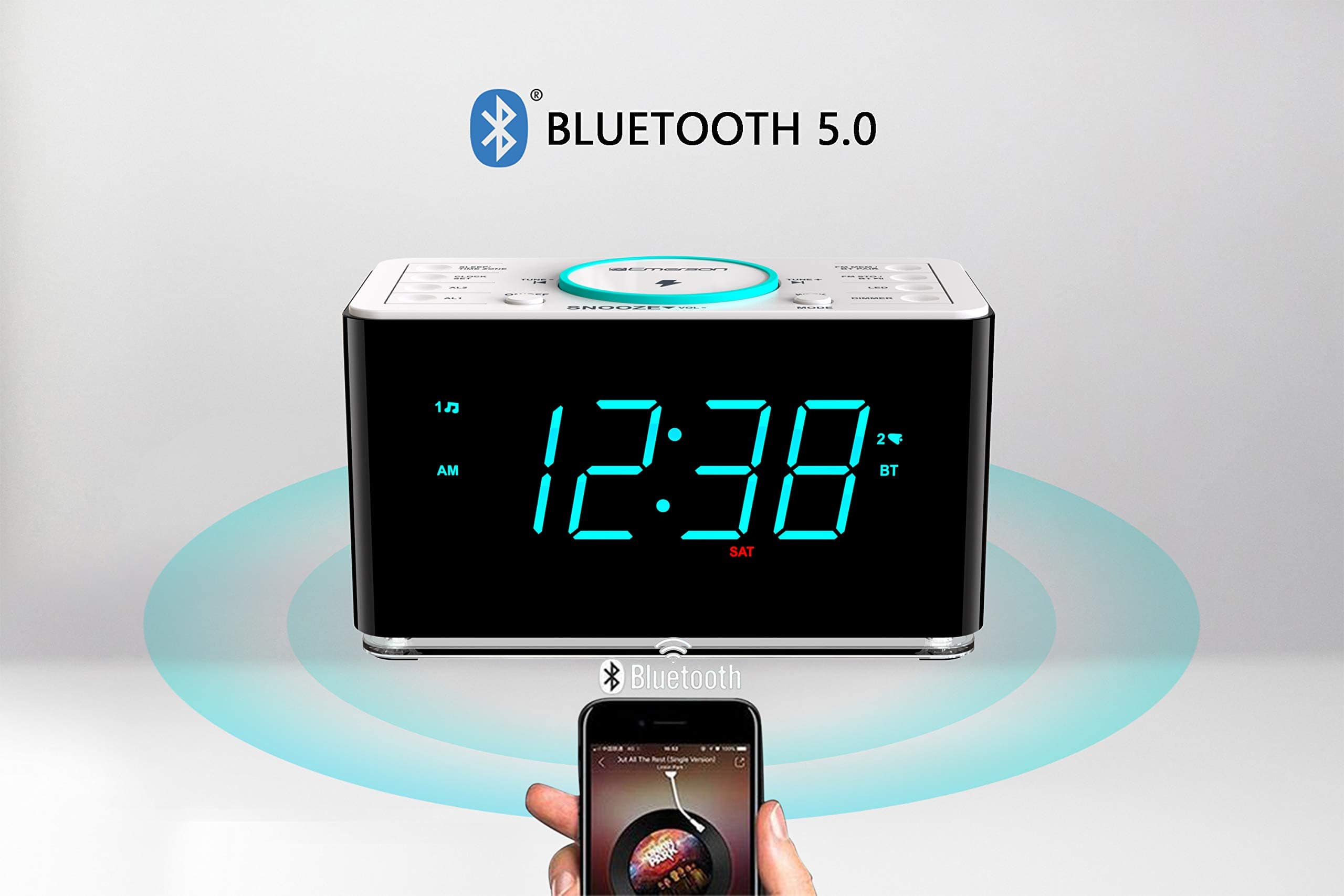 Reloj despertador inteligente Emerson ER100401 Smartset de - Image 6