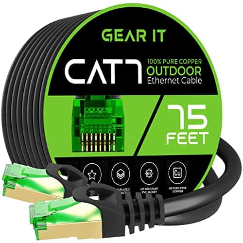 Cable De Ethernet Exterior Gearit Cat7 (75 Pies) Sftp