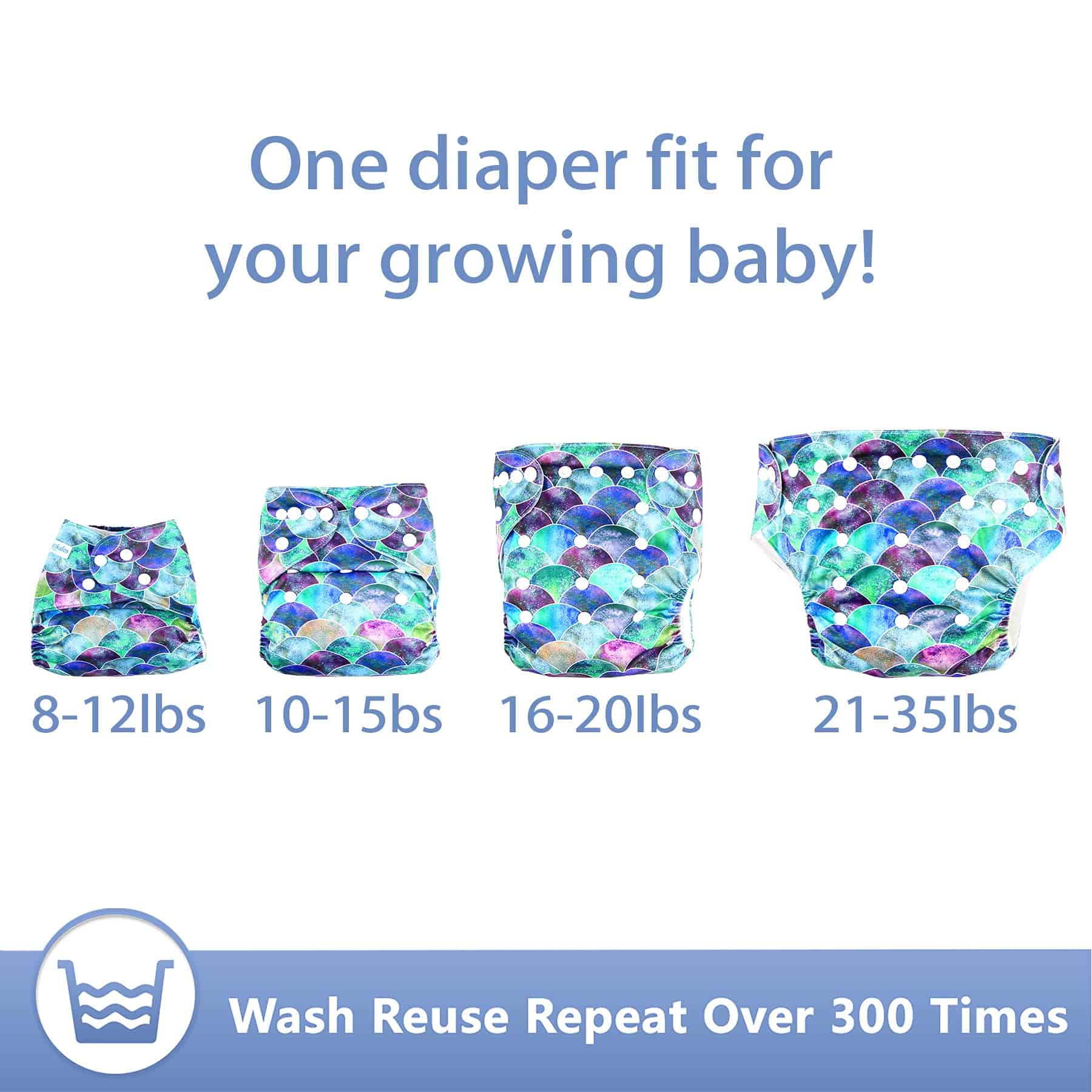 Pañales de tela reutilizables para niños y niñas - Image 5