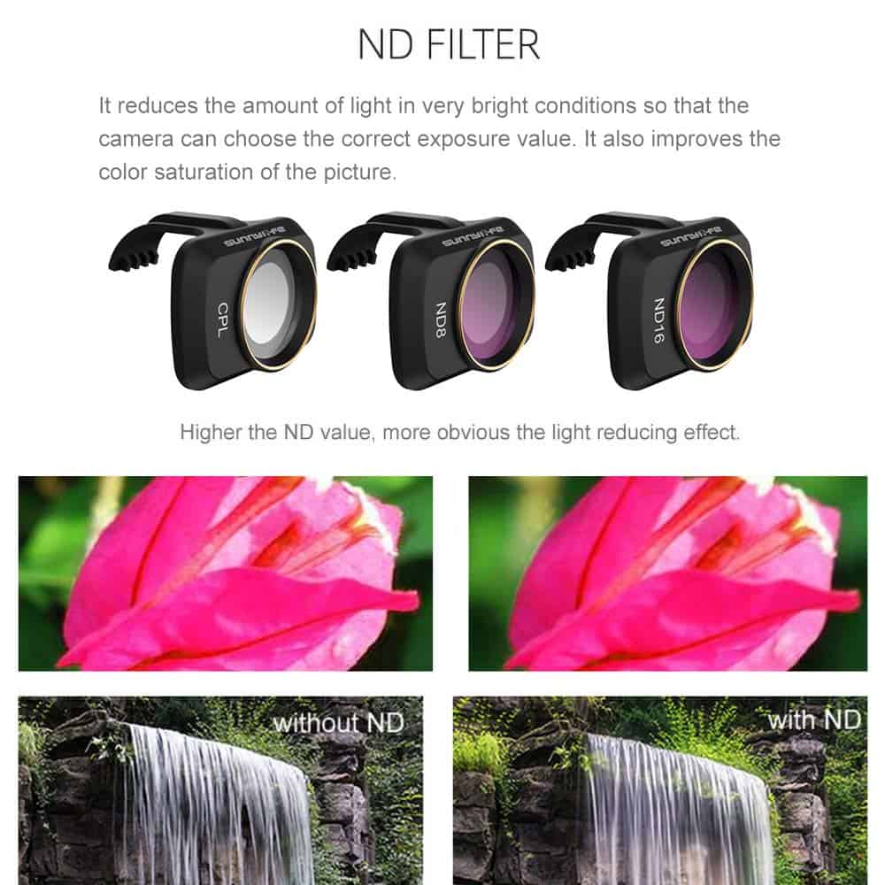 Set de Filtros de Lente Compatible con DJI Mini 4K/Mini - Image 9
