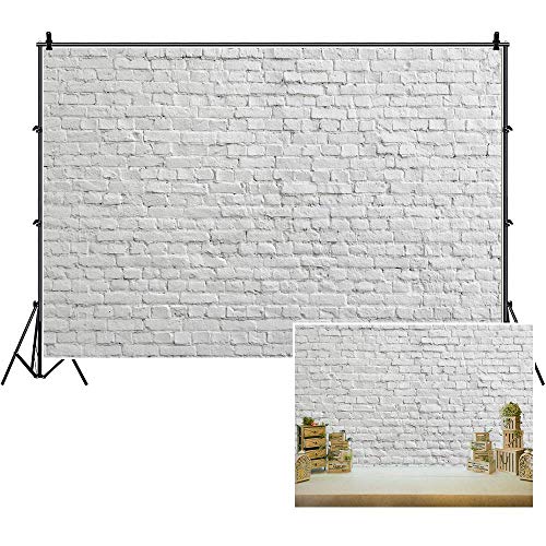 Fondo de pared de ladrillo blanco rústico, Yeele 8x6ft - Imagen 3