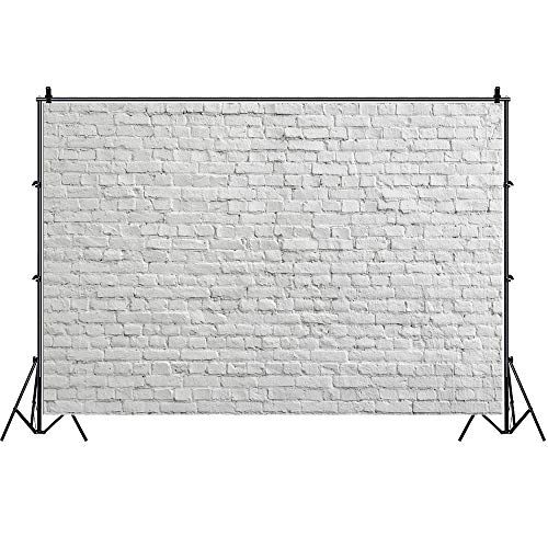 Fondo de pared de ladrillo blanco rústico, Yeele 8x6ft - Imagen 5