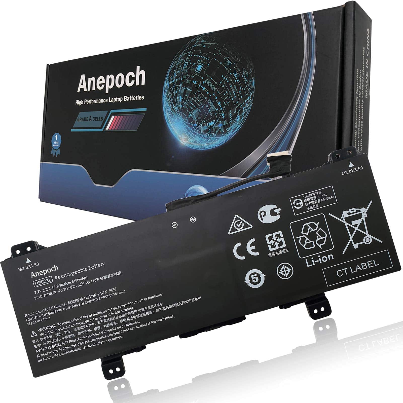 Batería De Laptop Anepoch Gb02xl Compatible Con Hp