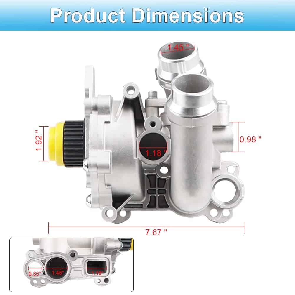 JDMON Compatible con Conjunto de Bomba de Agua de Aluminio - Imagen 8