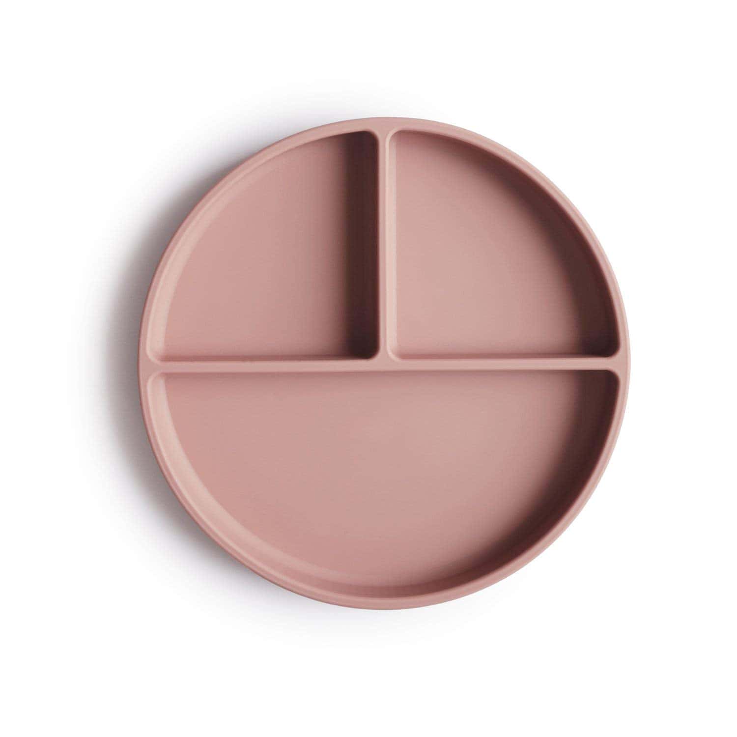 Plato de succión de silicona mushie | Diseño -Blush