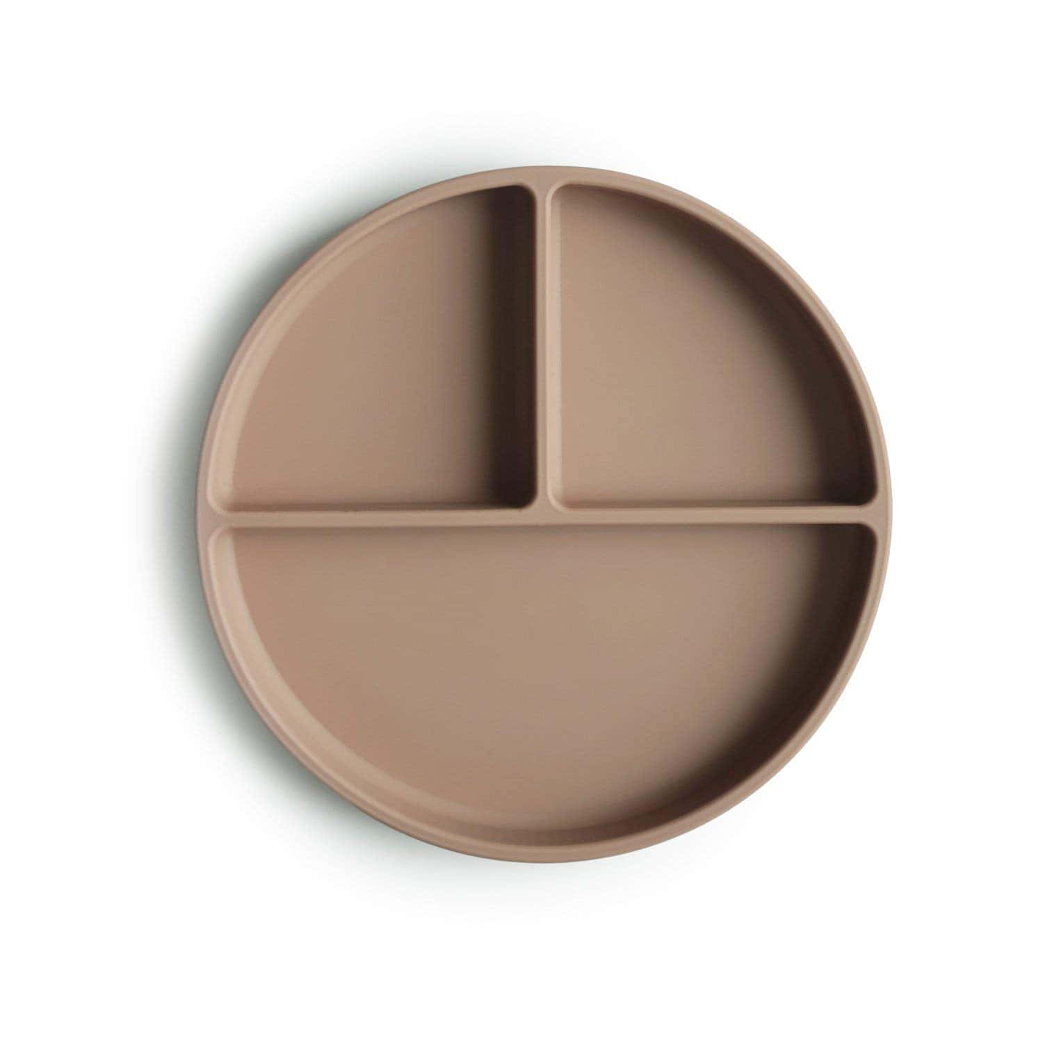 Plato de succión de silicona mushie | Diseño -Natural