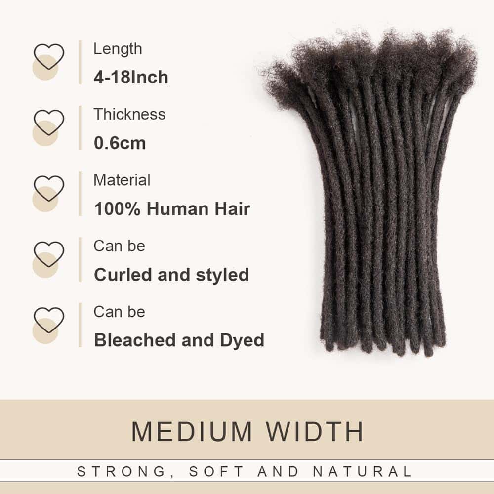 Alternative view of Extensiones de Rastas de Cabello Humano 100% Real 0.6cm y