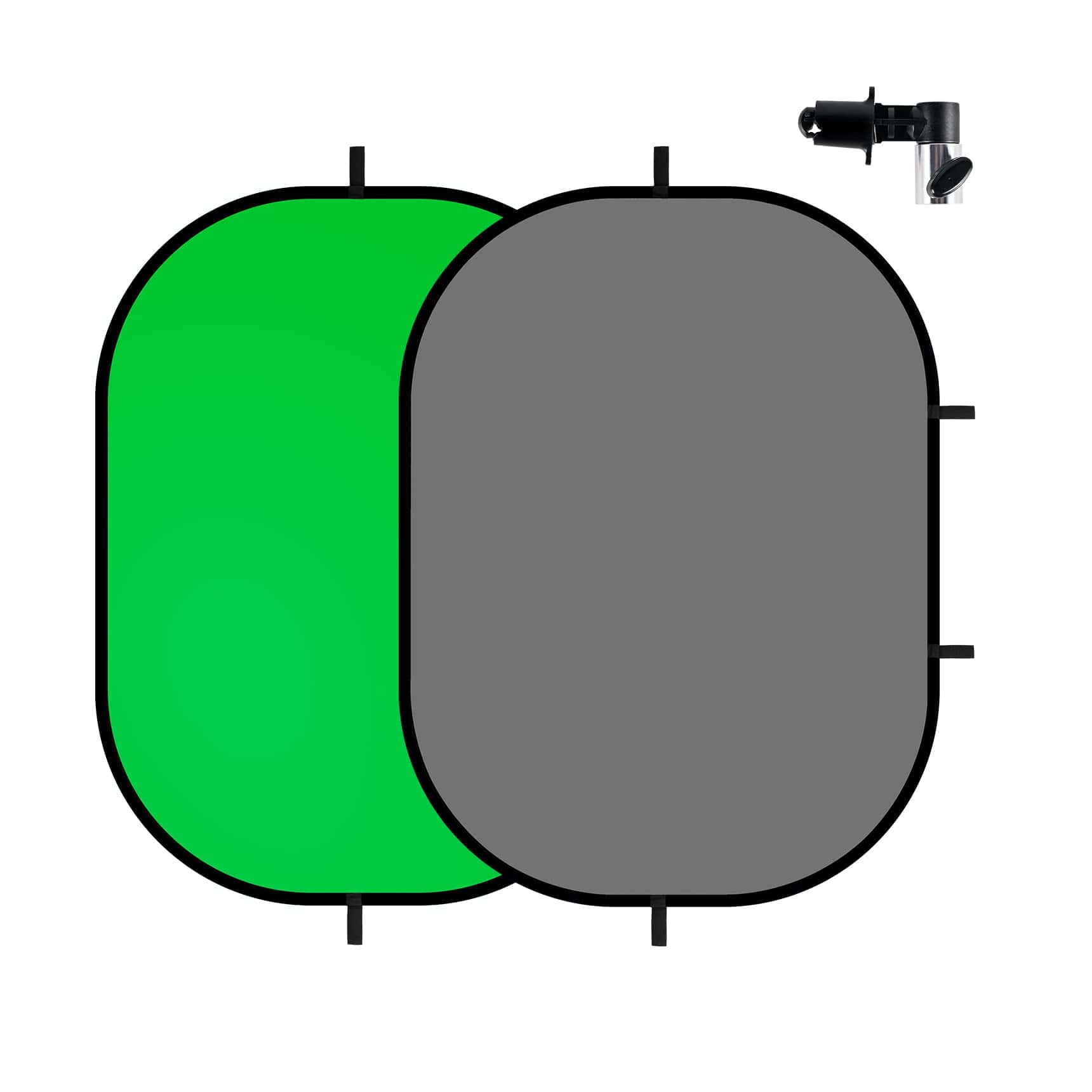 Fondo Reversible Verde y Gris Selens 5x6.6ft para