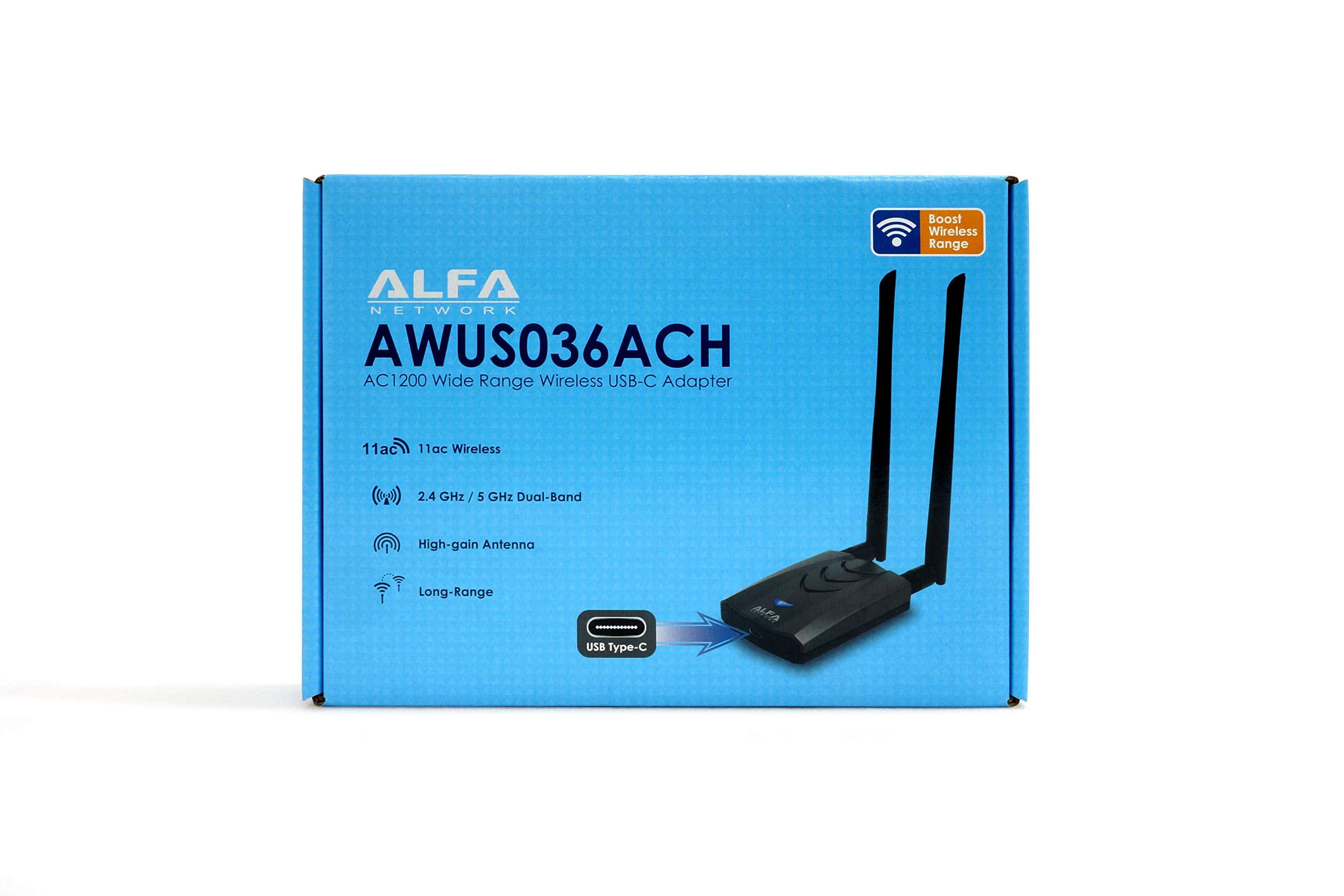 ?Nuevo Adaptador de Wi-Fi USB Tipo-C ALFA AWUS036ACH de - Imagen 5