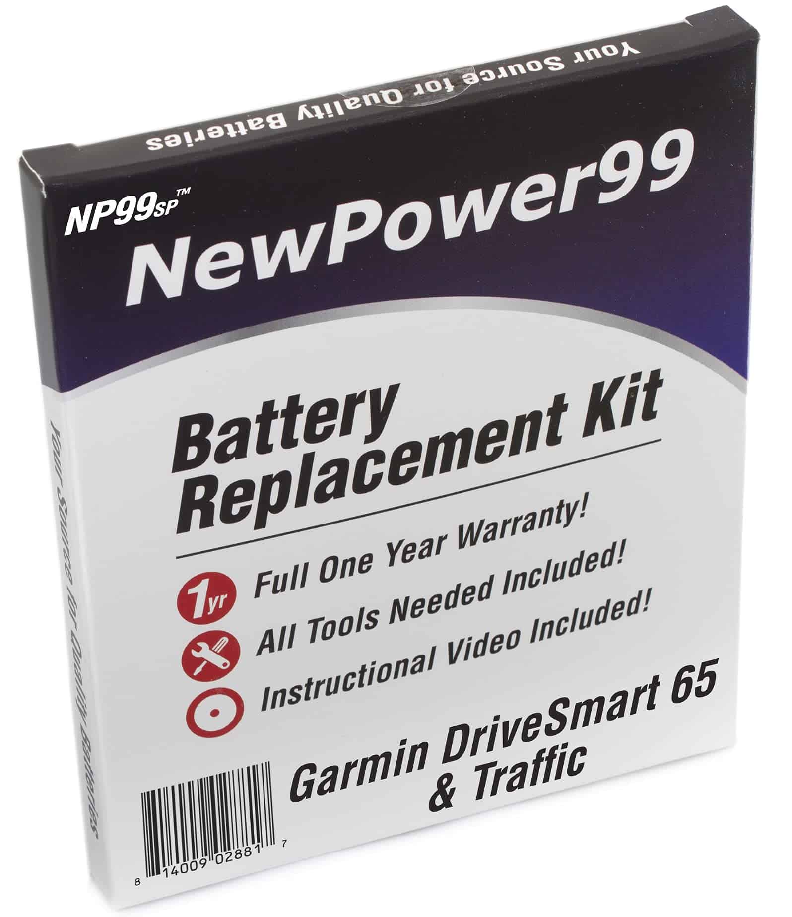 Kit de batería NP99sp para Garmin DriveSmart 65 & Traffic