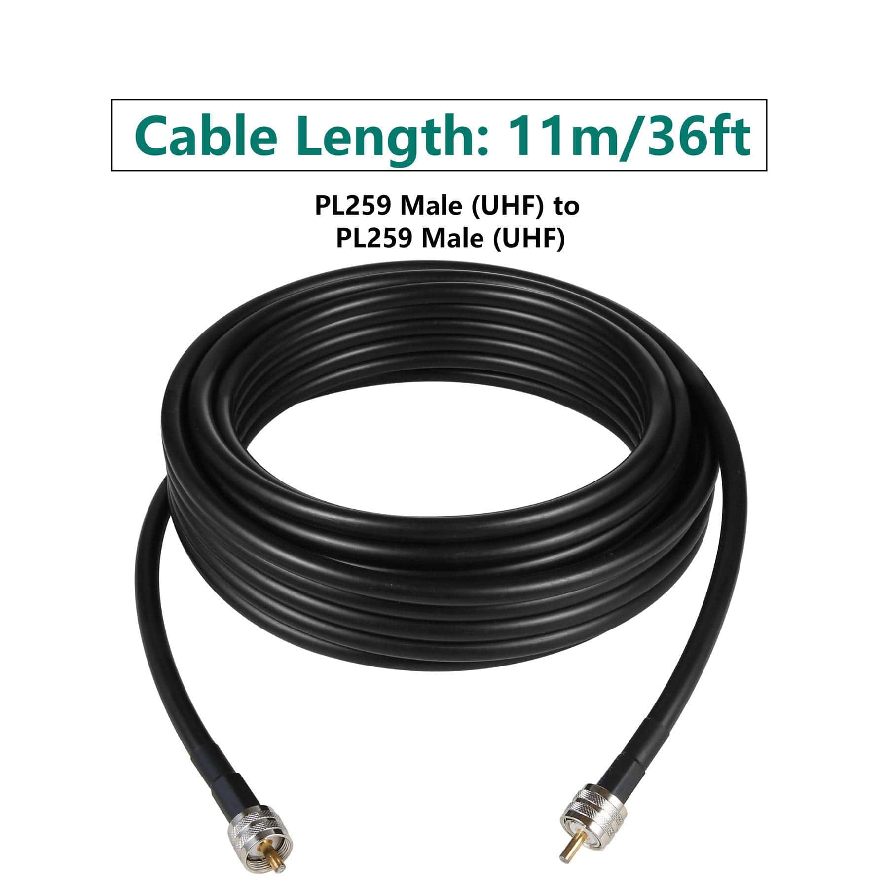 Cable de Extensión PL259 a PL259 de 11 Metros GEMEK, Baja - Imagen 8