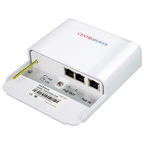 Switch/Extensor/Amplificador PoE de 3 Puertos CENTROPOWER,
