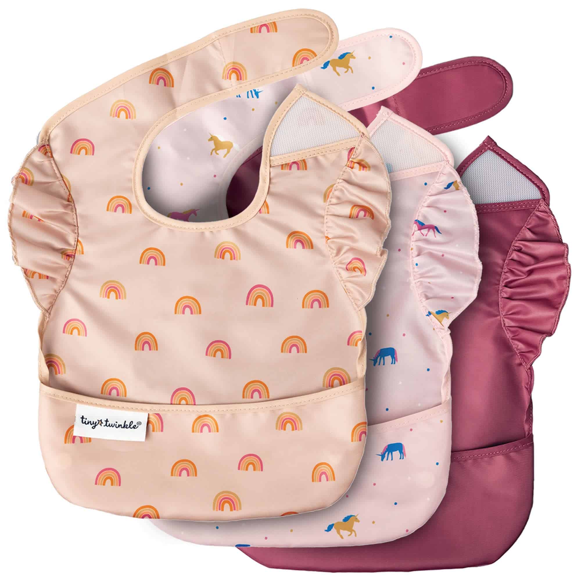 Baberos para Bebés a Prueba de Desorden de Tiny Twinkle