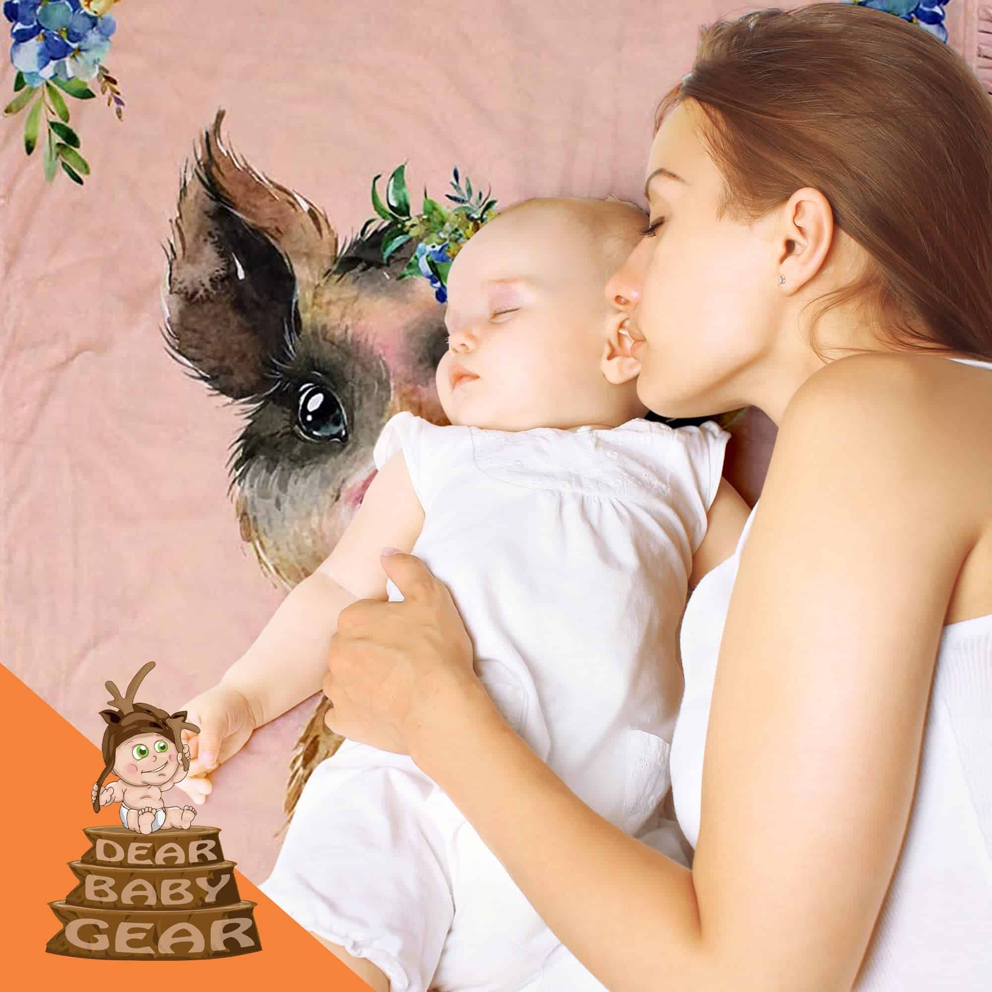 Cobija de lujo para recién nacidos Dear Baby Gear Farm - - Imagen 8