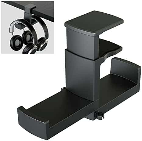 Soporte para auriculares EURPMASK ajustable universal -Negro
