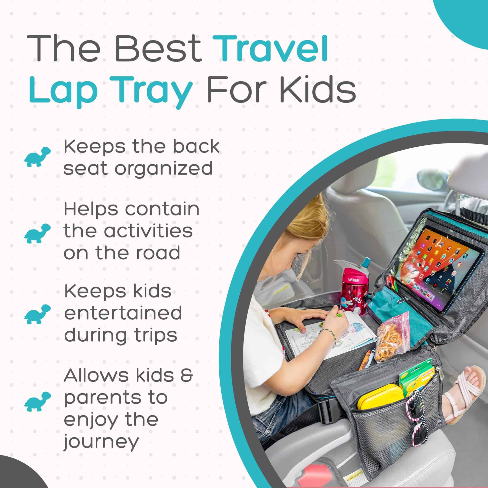 Bandeja de Viaje para Niños en el automóvil BE Family - Imagen 6