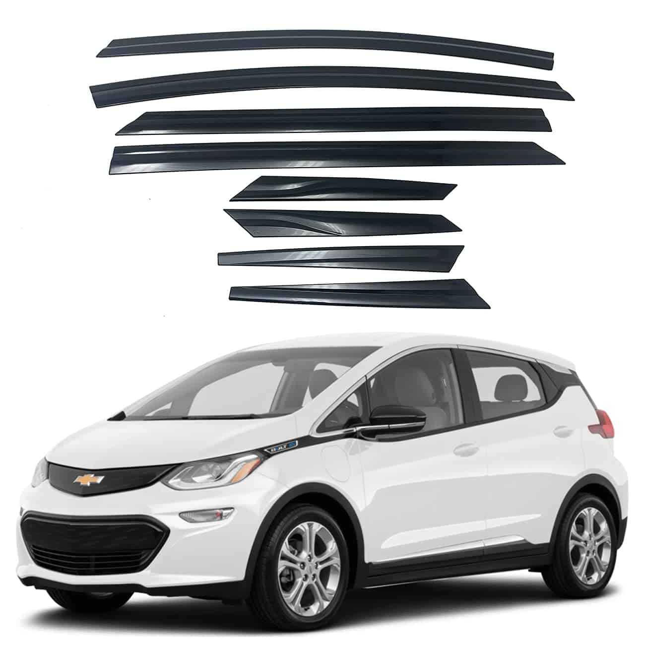 AUTOCLOVER Viseras de Ventana de Lluvia para Chevrolet Bolt