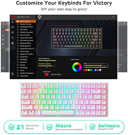 Alternative view of Teclado Inalambrico RK ROYAL KLUDGE RK84 Bluetooth RGB 75%