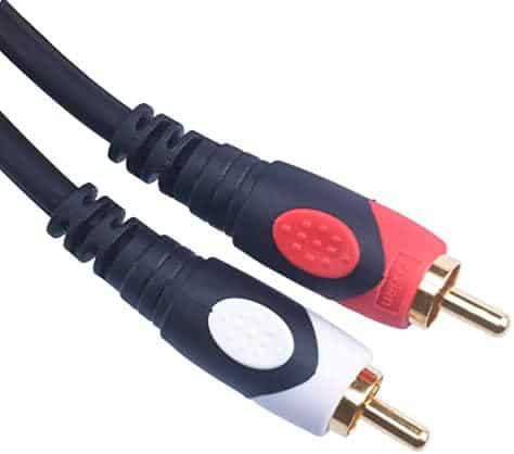 Cable doble RCA 1/4 a doble RCA Devinal 20ft -Negro - Imagen 7