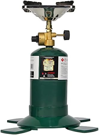 Estufa Portátil para Acampar KOMAN con Tanque 16 Oz -Verde