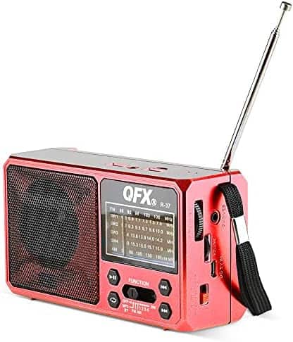 Radio QFX R 37 Bluetooth Solar Con Linterna LED -Rojo - Image 4