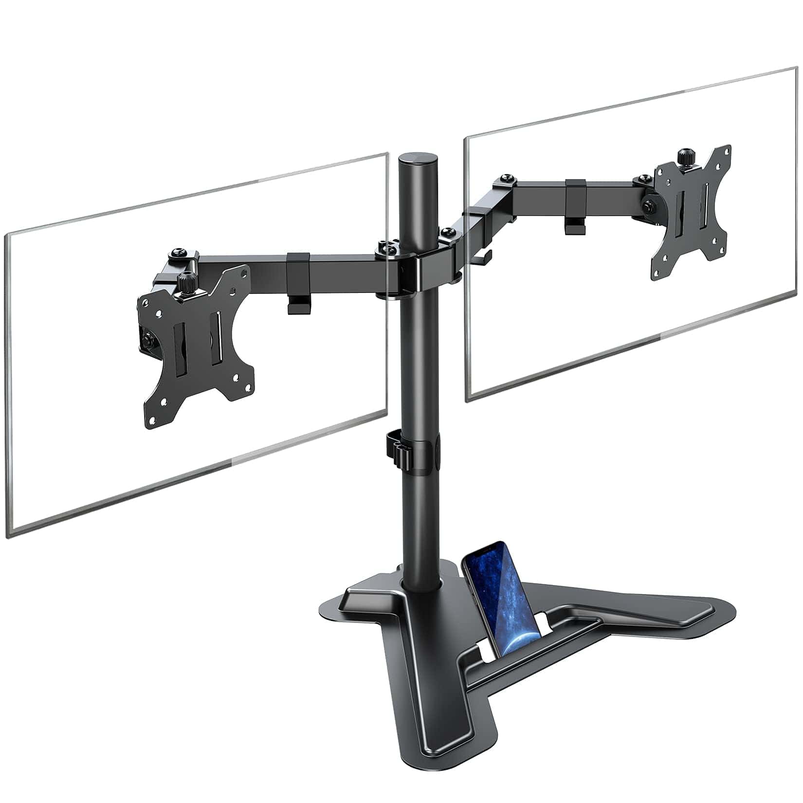 Soporte De Monitor Doble Mountup – Soporte De Escritorio