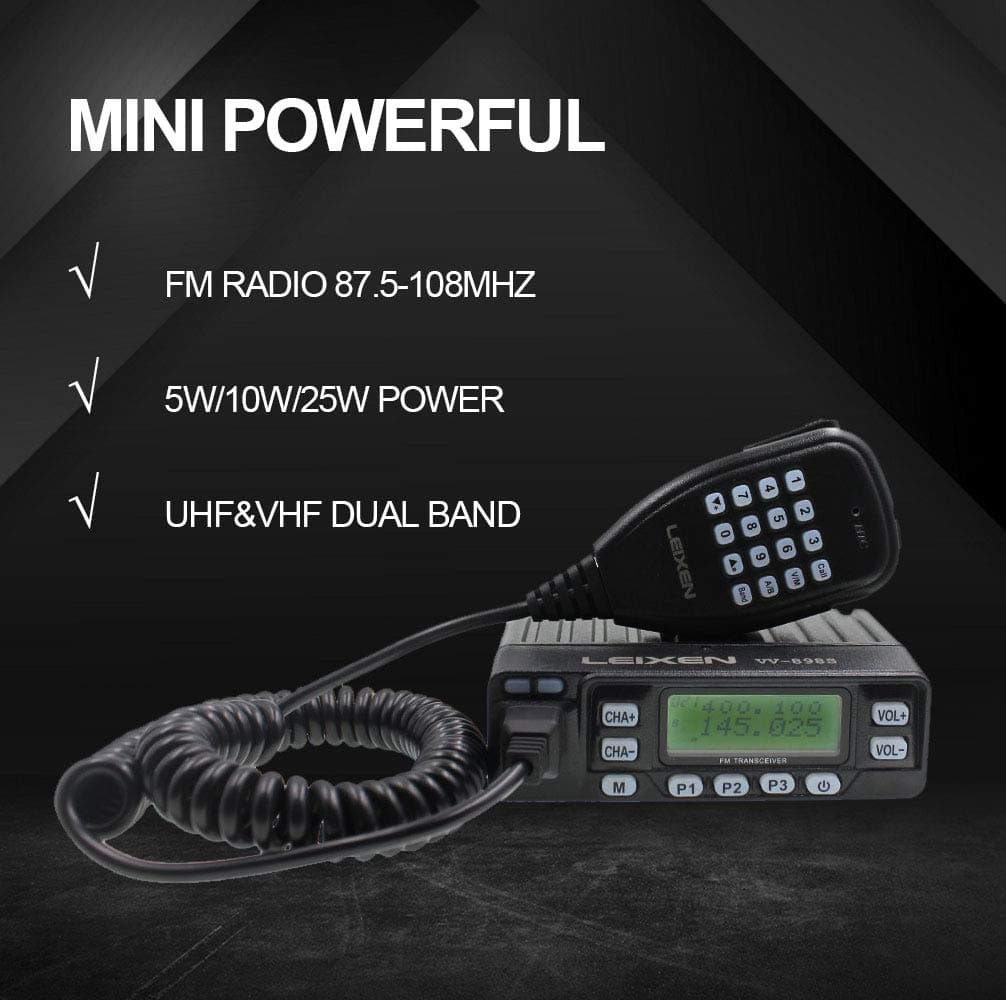 Radio Móvil para Coche Leixen VV-898S UHF VHF 25W 2 Vías - Image 7
