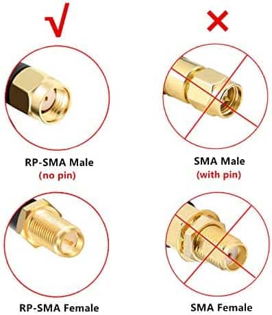 Cable Coaxial XRDS-RF RP-SMA RG58 Antena WiFi -Negro - Image 4