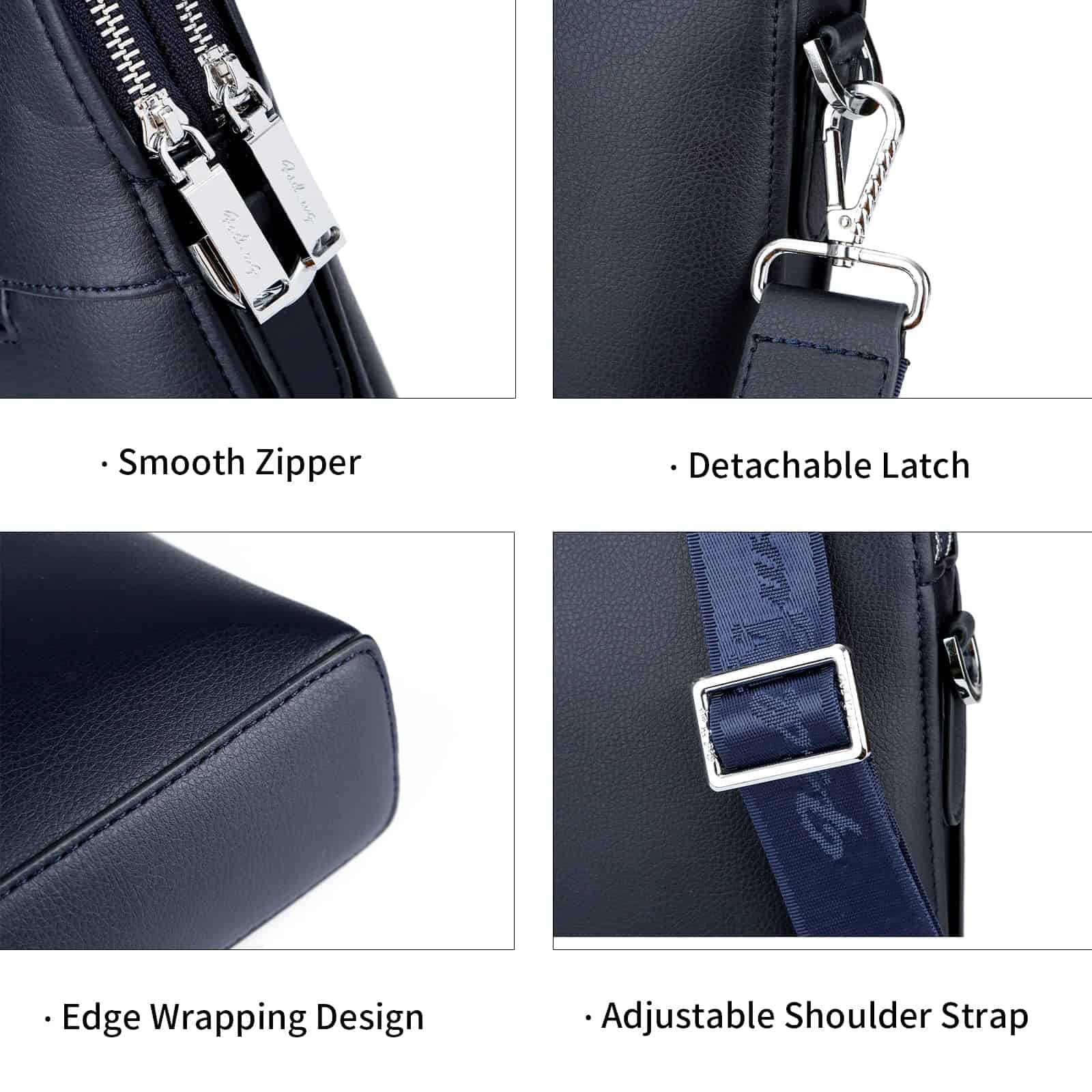 Bolso de Negocios de Cuero Maletín de Hombro para Laptop - Imagen 7