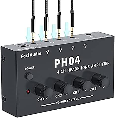 Amplificador de Sonido Fosi Audio PH04 4 Canales -Negro