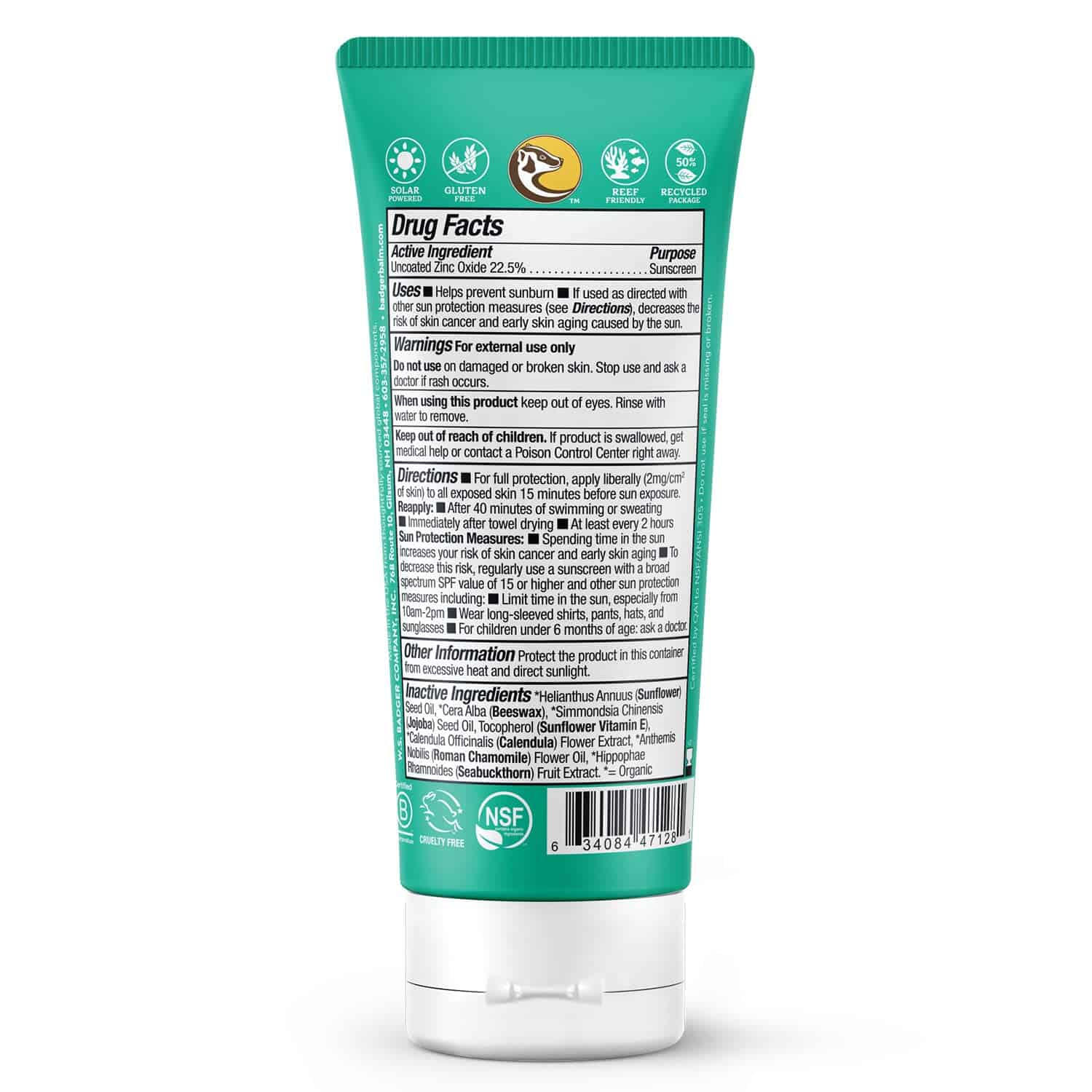 Protector Solar Mineral SPF 40 para Bebé Badger con Óxido - Image 3