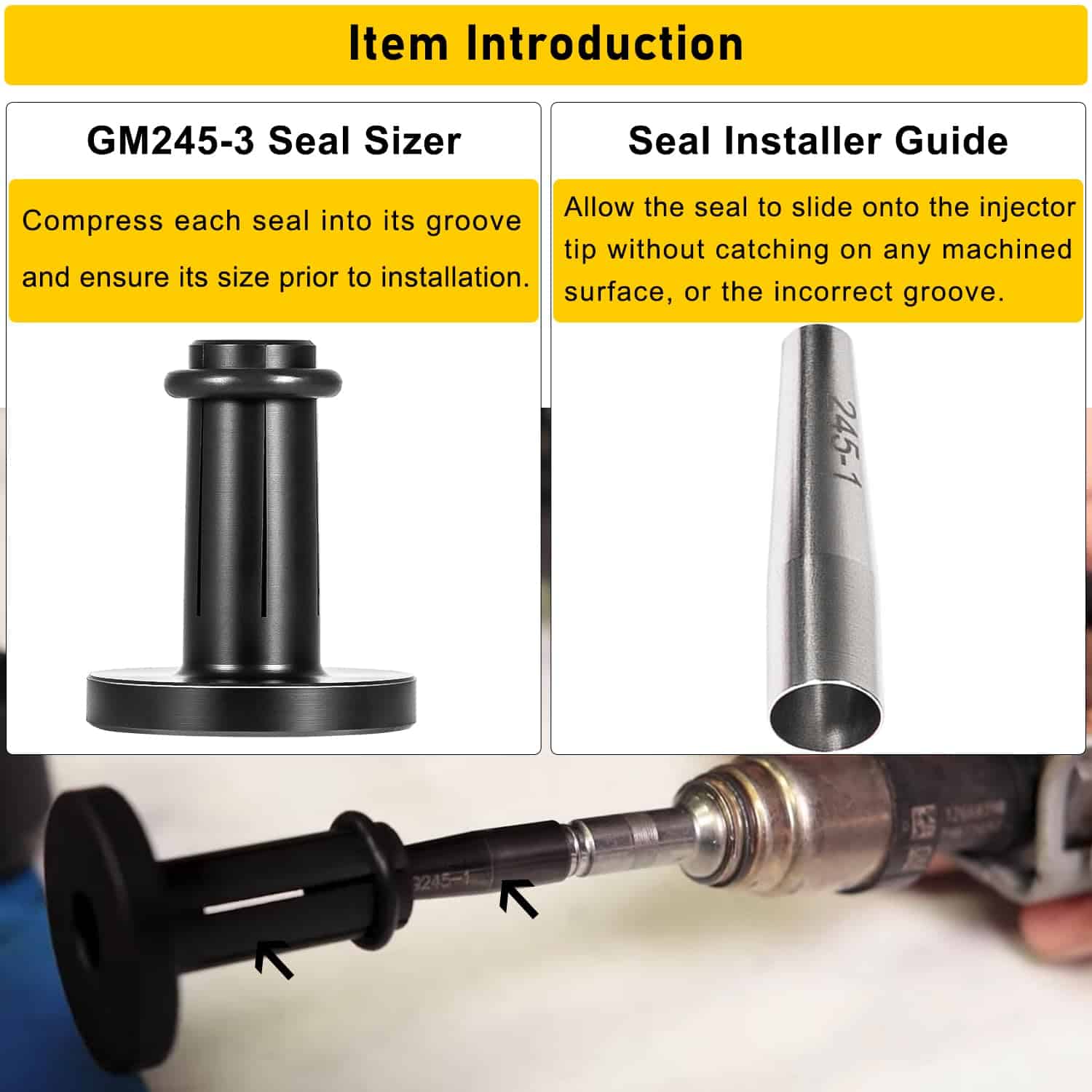Herramienta de Sellos de Inyector de Combustible GM245 Para - Imagen 5