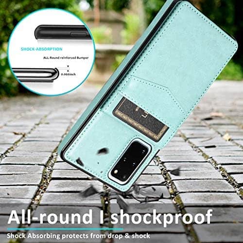 Funda c/Tarjetero Asuwish para Samsung Galaxy S20+ -Celeste - Imagen 8