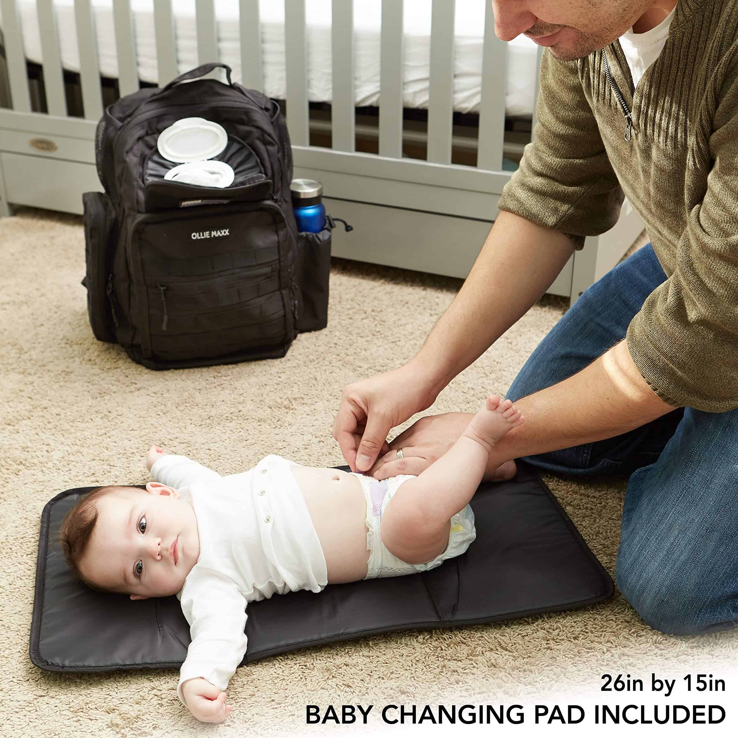 Bolso para Pañales para Hombres Multifunción con Mat para - Imagen 5