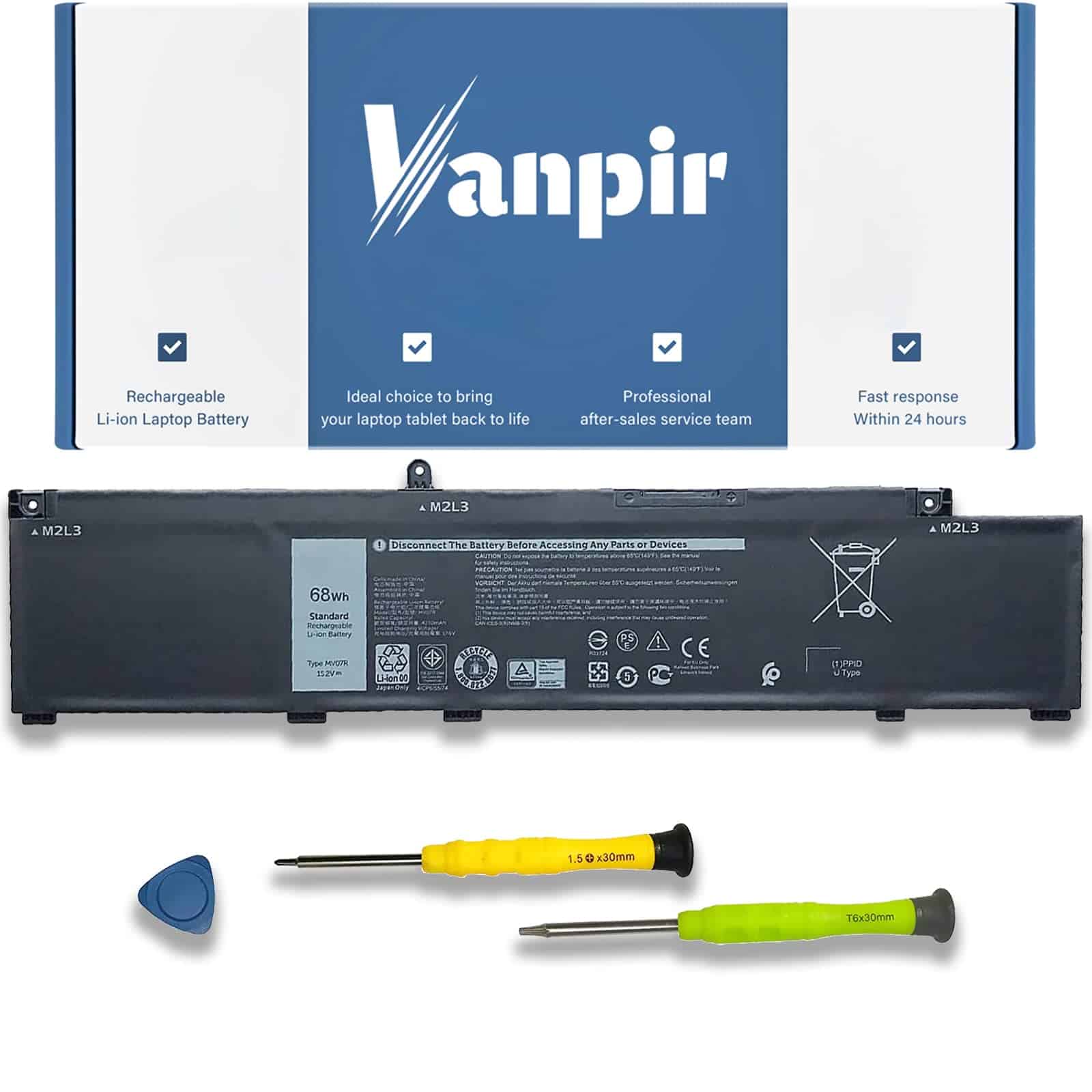 Batería de Repuesto para Laptop VANPIR MV07R para Dell G3