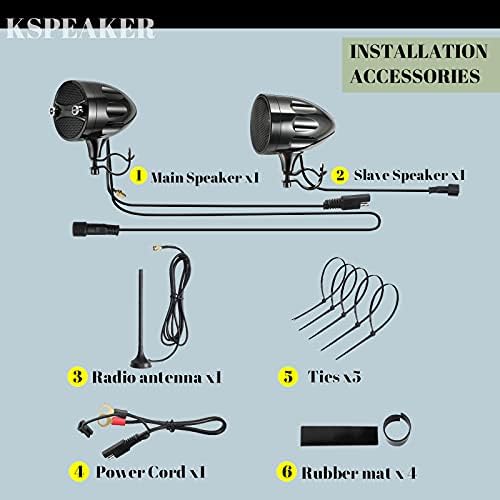 Altavoces para motocicleta KSPEAKER Bluetooth -Negro - Image 7